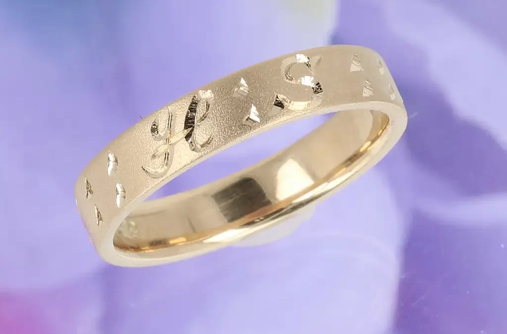 18金めがねをリングにジュエリーリフォーム