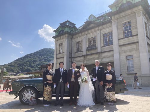 今日、息子が結婚式を挙げました。